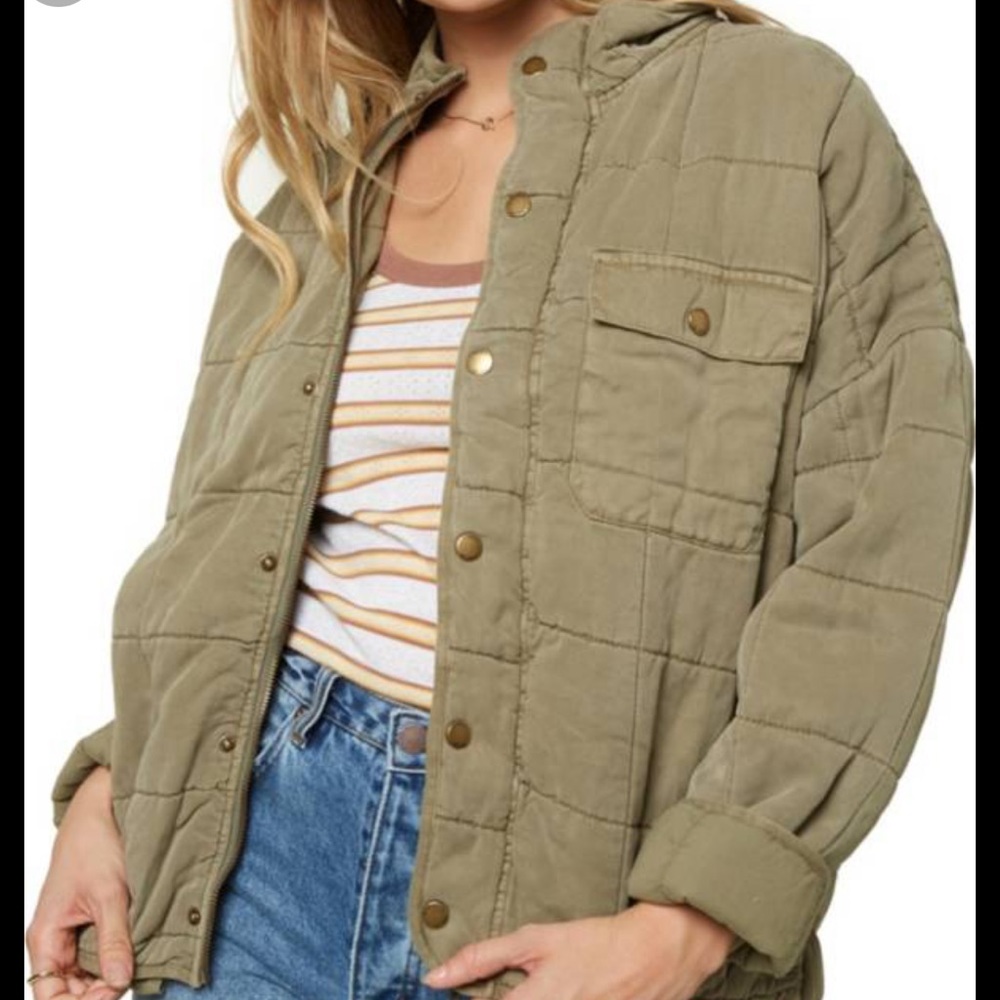 O’Neill Mable green quilted jacket